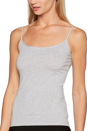 Women's cotton tank top in a simple BASIC cut. made of stretch cotton knit versatile piece for your wardrobe - can also be