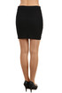 Women's black midi skirt