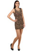 Mini leopard print dress