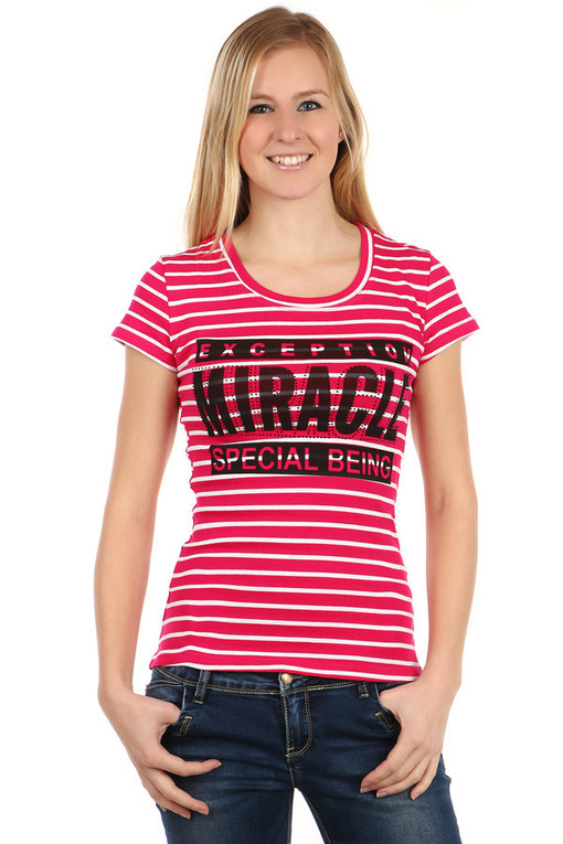 Women's striped t-shirt hort sleeves