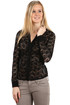 Lace elegant ladies blouse with long sleeves