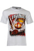 Men's cotton sports t-shirt with short sleeves and print