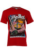 Men's cotton sports t-shirt with short sleeves and print
