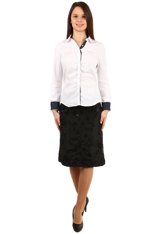Women's summer midi skirt floral pattern
