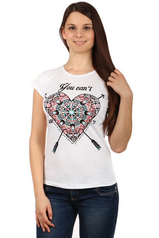 Women's cotton t-shirt heart