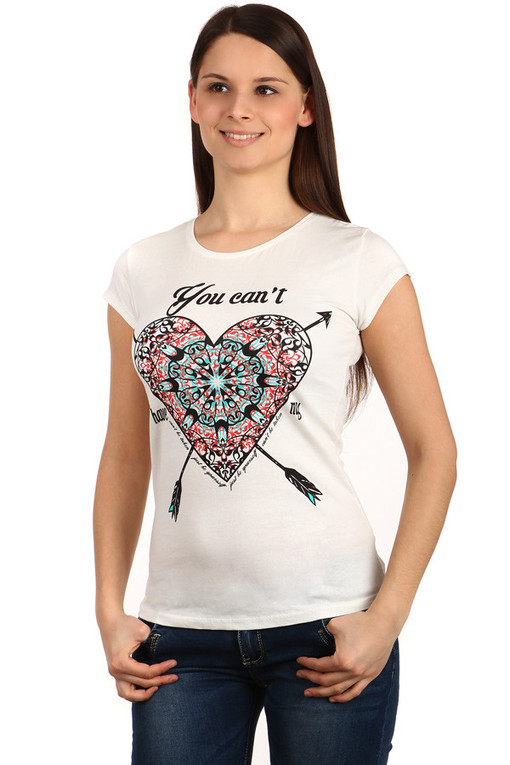 Women's cotton t-shirt heart