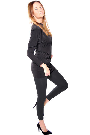 Women's simple leggings in different colors. Up to 4XL size - suitable also for full body. Import: Turkey Material: 92%