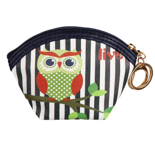 Mini wallet with owl picture