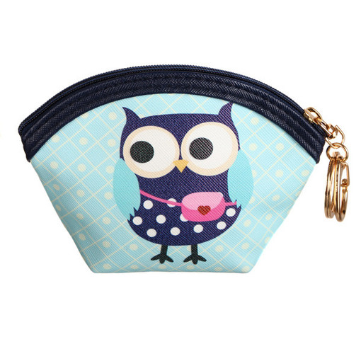 Mini wallet with owl picture