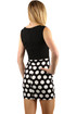 Short tight dress polka dots