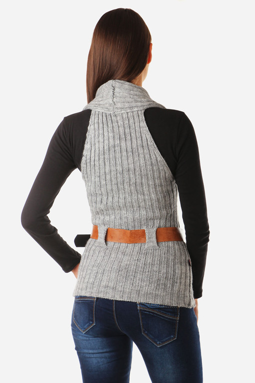 Women's warm knitted vest