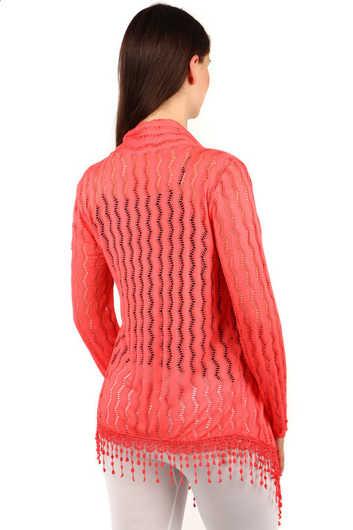 Women's cardigan with fringes