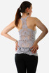 Women's tank top lace on back