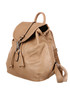 Women's spacious city backpack with a retro fastening