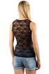 Women's tank top with butterfly and lace back