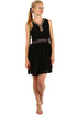 Women's short retro dress with lace without sleeves