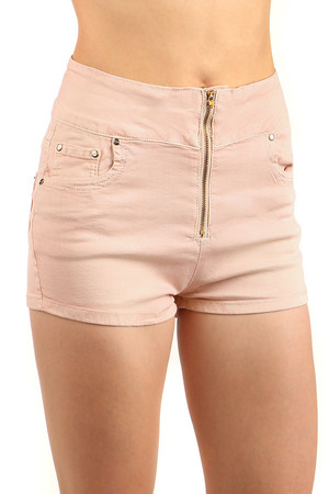Shorts with unusual zip fastening. Front and back pockets. Beautiful elastic material. Material: 95% cotton, 5% elastane