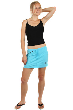 Women's short waist undershirt. Suitable for beach, water and sports. Material: 50% cotton, 45% polyester, 5% elastane