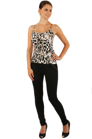 Women's Tank Top with Animal Pattern. Very pleasant and practical material for hot summer days. The vest has narrow straps