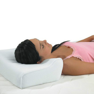 Anatomic pillow for a comfortable sleep. It is designed so that it is possible to sleep on the side or on the back and the