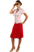 Women's folded midi skirt oversize