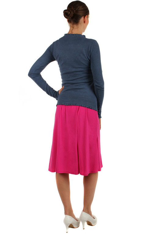 Women's folded midi skirt oversize