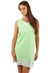 Two-color ladies nightdress with decorative trim