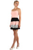 Evening dress lace on skirt