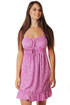 Ladies nightdress with narrow straps and polka dots