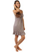 Ladies nightdress with narrow straps and polka dots