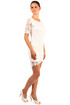 Two-layer lace dress short sleeves