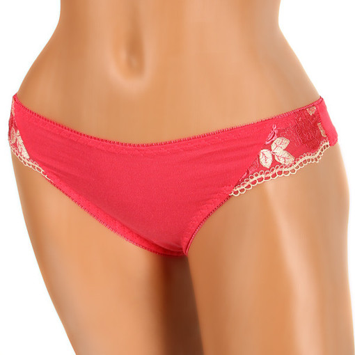 Women's cotton thong embroidery