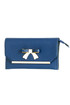 Party women's shoulder bag decorated with ribbon