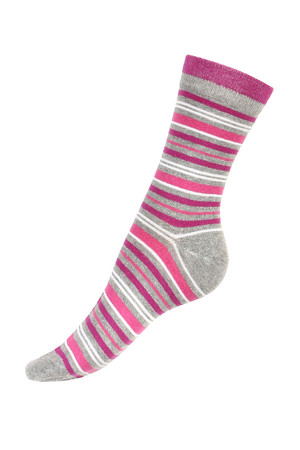 Striped socks in many colors. Material: 90% cotton, 5% polyamide, 5% elastane. Import: Hungary