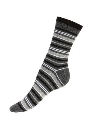 Striped socks in many colors. Material: 90% cotton, 5% polyamide, 5% elastane. Import: Hungary