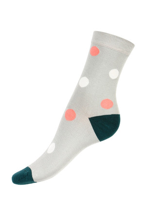 Women's polka-dot socks. Material: 85% bamboo, 10% polyamide, 5% elastane.