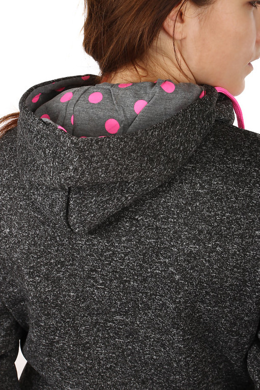 Women's brindle sweatshirt XXL collar and hood