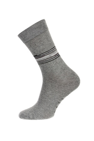 Men's socks with strips. Material: 90% cotton, 5% polyamide, 5% elastane.