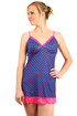 Women's nightie with polka dots and lace