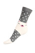 Polka dot socks with bear