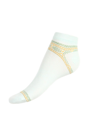 Women's low patterned socks. Material: 85% cotton, 10% polyamide, 5% elastane.