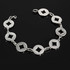 Stainless steel bracelet made of circular elements