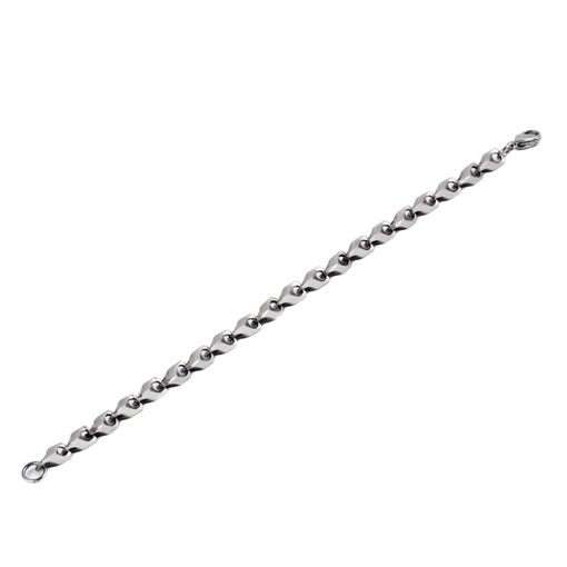 Narrow fine surgical steel bracelet