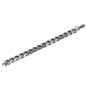 More massive surgical steel bracelet. Dimensions: width 15mm, mesh length 19mm, thickness 5mm, length 22cm.