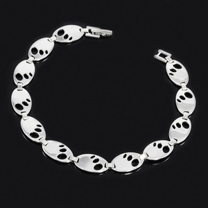Stainless steel bracelet made of massive ovals. Dimensions: width 9mm, mesh length 15mm, thickness 1mm, length 21cm