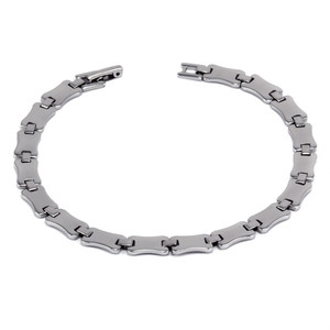 Elegant narrow surgical steel bracelet. width 6mm, mesh length 10mm, thickness 1mm, length 20,5cm