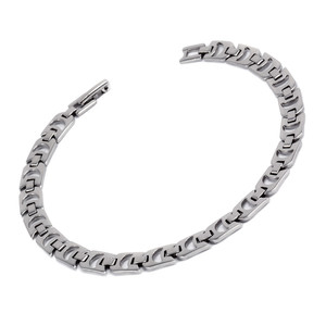 Interesting surgical steel bracelet. width 6mm, mesh length 9mm, thickness 1mm, length 20,5cm