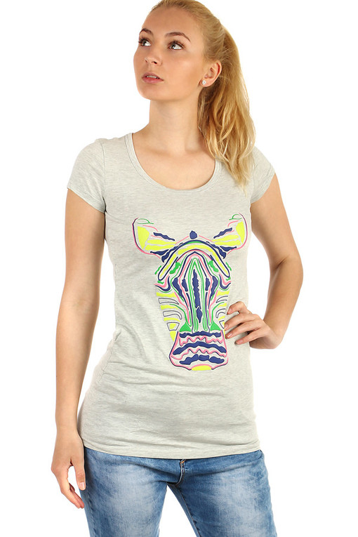 Women's long t-shirt zebra