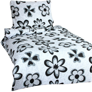 Crepe bed linen flowers 140x200