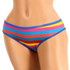 Women's cotton panties with rainbow stripes